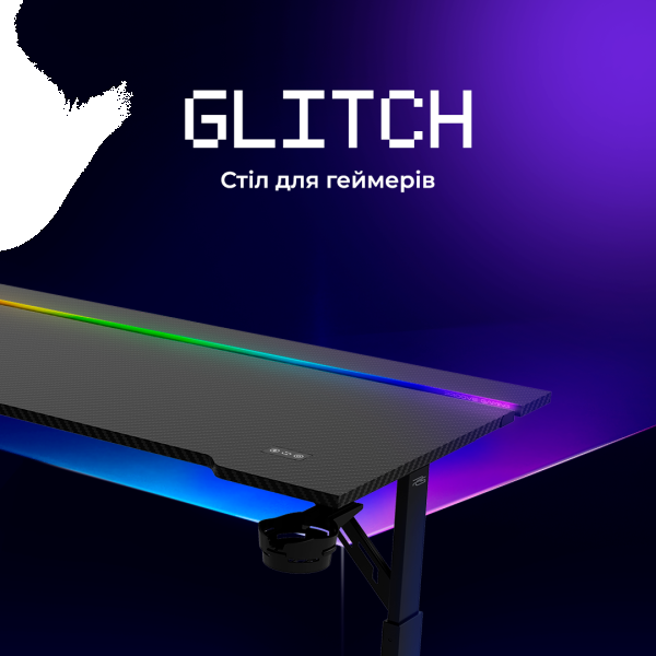 Фото - Стіл комп'ютерний Proove Gaming Glitch black (GTGL00140101)