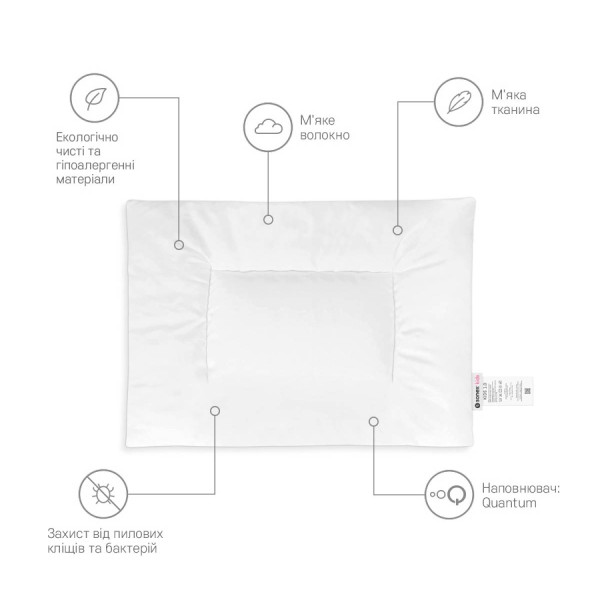 Фото - Подушка детская стандартная Sonex Basic Kids 1.0 40x55 см (SO102389)