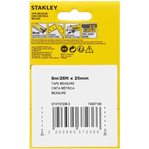 Фото - Рулетка Stanley CONTROL-LOCK 8 м (STHT37236-5)