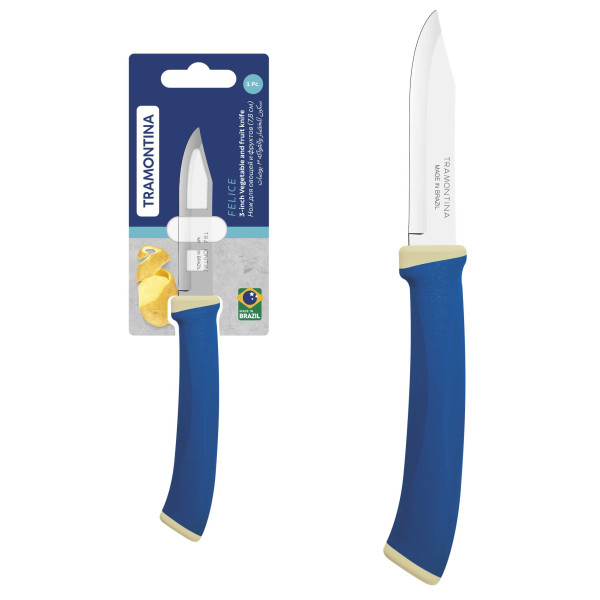 Фото - Ніж для овочів Tramontina FELICE blue 7,8 см (23490/113)