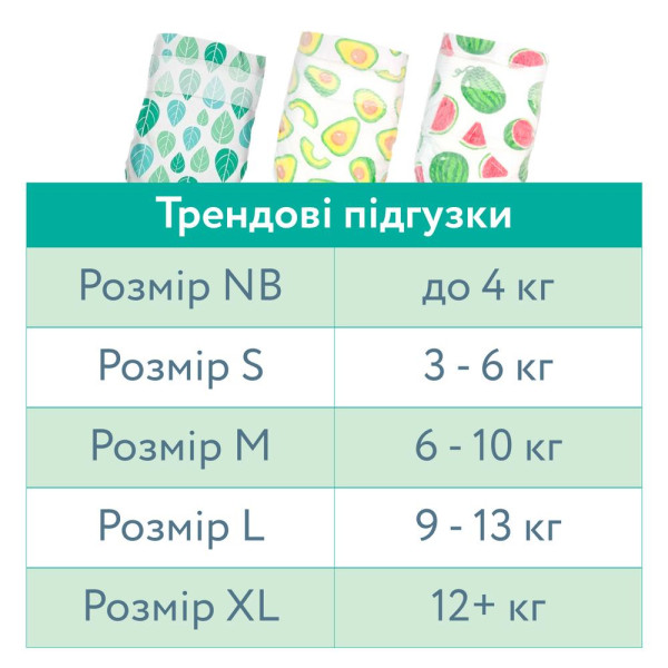 Фото - Одноразові підгузки Offspring розмір NB, до 4 кг, 3 шт, семпл (DP-OI-FTT-NB3P)