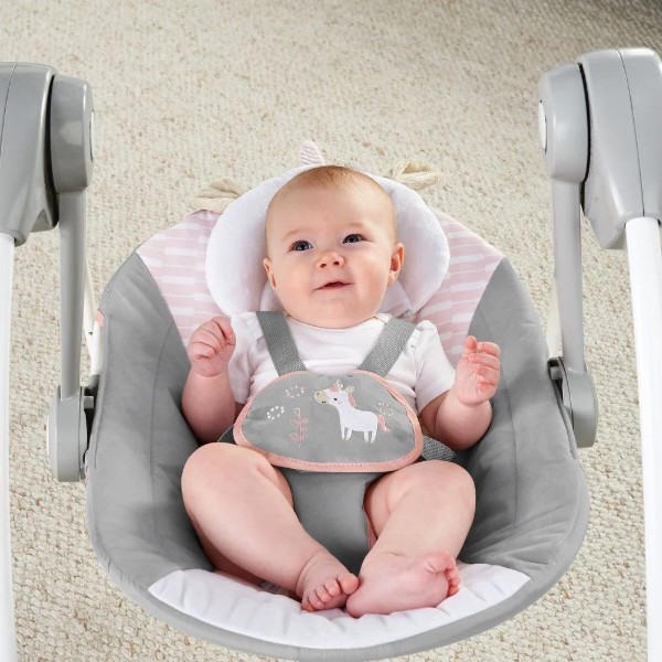 Фото - Кресло-качалка Ingenuity Comfort2Go Portable Swing - Flora the Unicorn (12202)