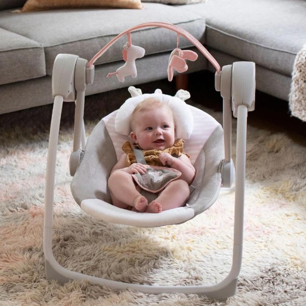 Фото - Кресло-качалка Ingenuity Comfort2Go Portable Swing - Flora the Unicorn (12202)