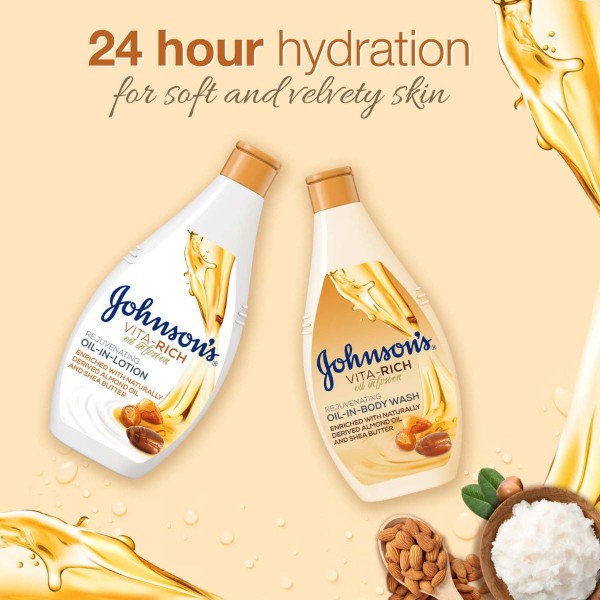 Фото - Гель для душа Johnson's Body Care Vita Rich Питательный с маслами Миндаля и Ши 400 мл (3574661543888)