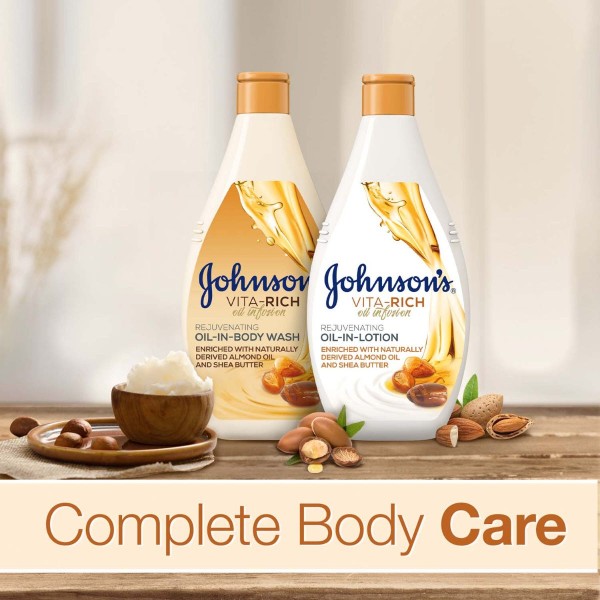 Фото - Гель для душа Johnson's Body Care Vita Rich Питательный с маслами Миндаля и Ши 400 мл (3574661543888)