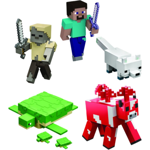Фото - Колекційна фігурка набір Minecraft персонажа з аксесуаром Minecraft  (в ас.) (GTP08)