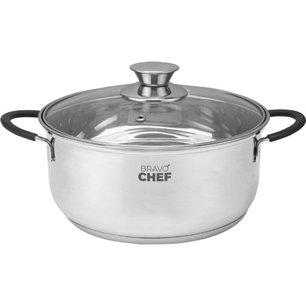 Фото - Каструля BRAVO CHEF Safran 20 см 2.8 л з кришкою (BC-2014-20) Фото - Каструля BRAVO CHEF Safran 20 см 2.8 л з кришкою (BC-2014-20)