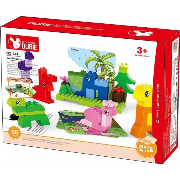 Фото - Пластиковый конструктор Wange Зоодрузья и карточки (441)