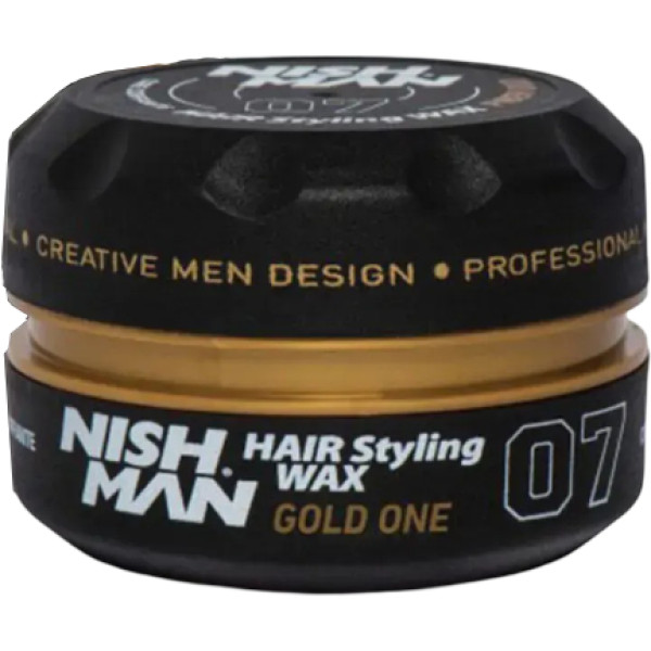 Фото - Гель і віск для укладки волосся Nishman Hair Wax 07 Gold One 150 мл (8682035088509)