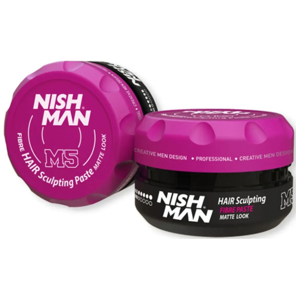 Фото - Гель і віск для укладки волосся Nishman Fibre Paste Matte Look M5 100 мл (8682035081098)