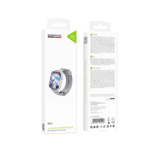 Фото - Смарт-годинник BOROFONE BD15 46mm. 200 mAh. IP67 silver (6941991125416)