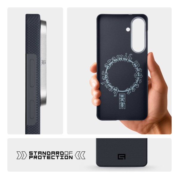 Фото - Чохол для смартфону Armorstandart BlackIcon Aramid Plain MagCase for Samsung S26 Plus Black (ARM90165)