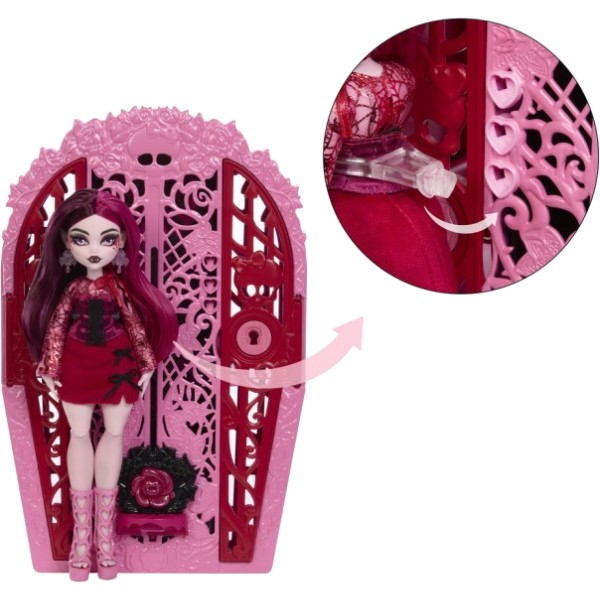 Фото - Лялька-сюрприз набір Monster High Жахо-секрети Дракулори серії Цвіт та темрява (HYT72)