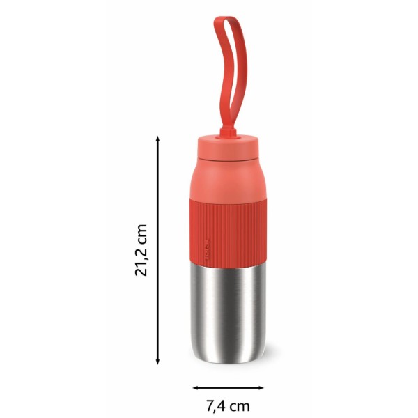 Фото - Термобутылка Tefal N2193910 BeYou Twist Screw Lid 0,5 л оранжевая