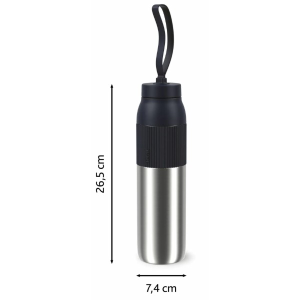 Фото - Термобутылка Tefal N2193110 BeYou Twist Screw Lid 0,7 л чёрная