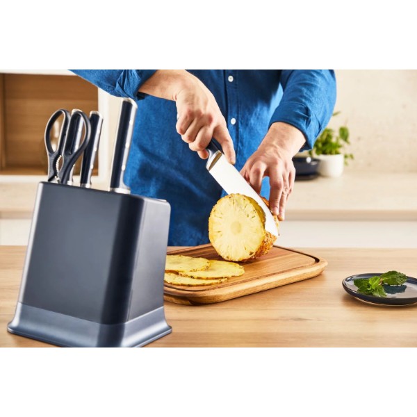 Фото - Набір ножів Tefal K297S744 EverSharp Pro 6 предметів + блок-точилка