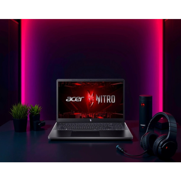 Фото - Уцінка - Ноутбук ігровий Acer Nitro V 15 ANV15-51-50HU (NH.QNBEU.00N) Obsidian Black