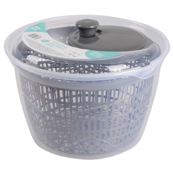 Фото - Сушка для салата Idea Home GRAY 4.5 л (BG-365 GRAY IH)