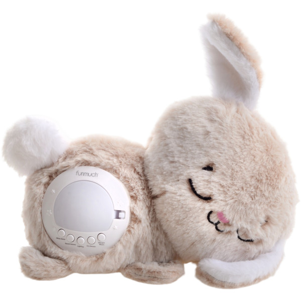 Фото - Нічник-іграшка Funmuch Кролик з датчиком плачу AI та проектором (FM666-65) Фото - Нічник-іграшка Funmuch Кролик з датчиком плачу AI та проектором (FM666-65)