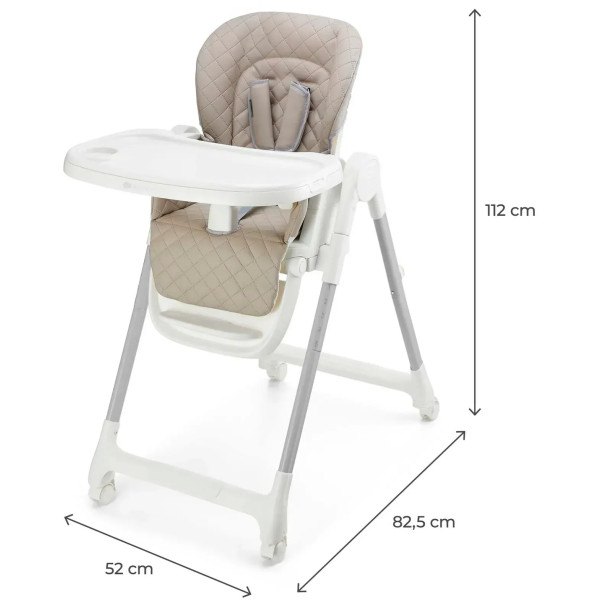 Фото - Стільчик для годування класичний Kinderkraft Tulo Beige (KHTULO00BEG0000)