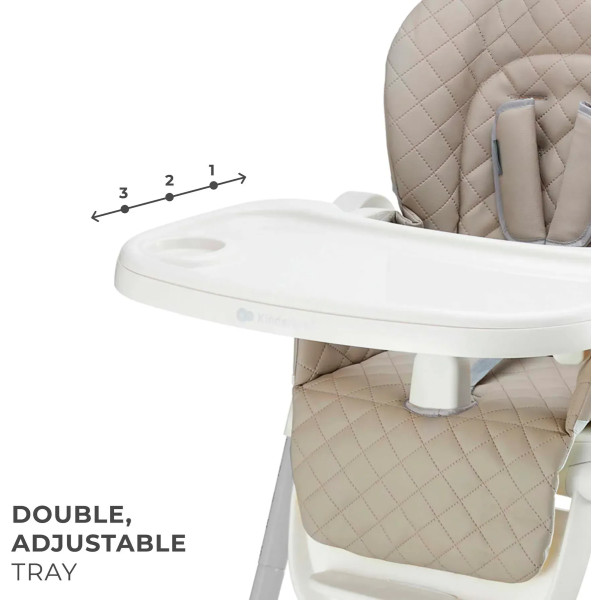 Фото - Стільчик для годування класичний Kinderkraft Tulo Beige (KHTULO00BEG0000)