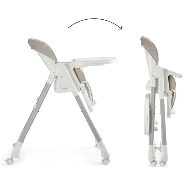 Фото - Стільчик для годування класичний Kinderkraft Tulo Beige (KHTULO00BEG0000)