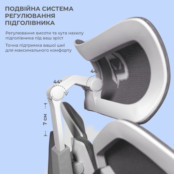 Фото - Крісло для геймерів Sihoo Xallking X5C Mesh Grey (X5FC-N101)