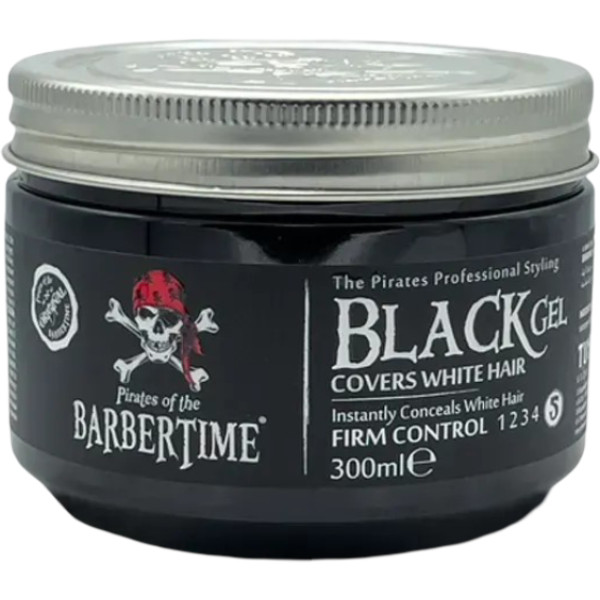 Фото - Гель і віск для укладки волосся Barbertime Hair Gel Black 300 мл (8682815651855)