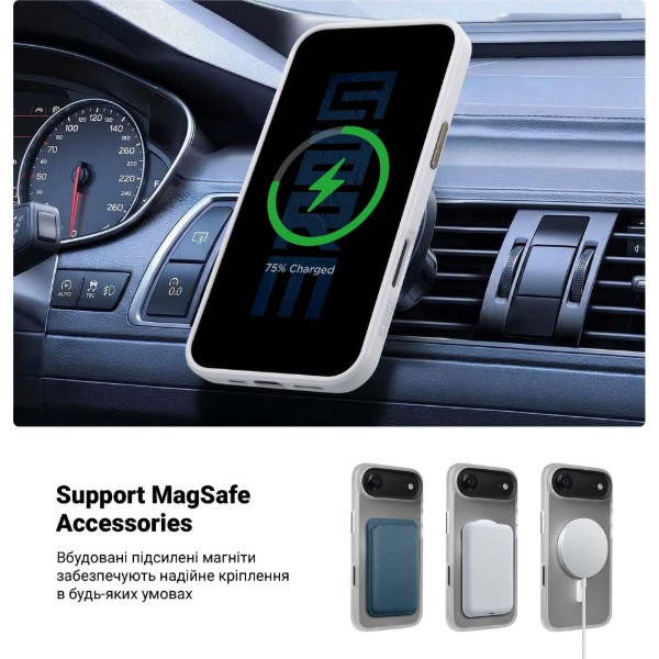 Фото - Чохол для смартфону Armorstandart Uniq MagCase for Apple iPhone 17 Air Matte Clear (ARM86279)