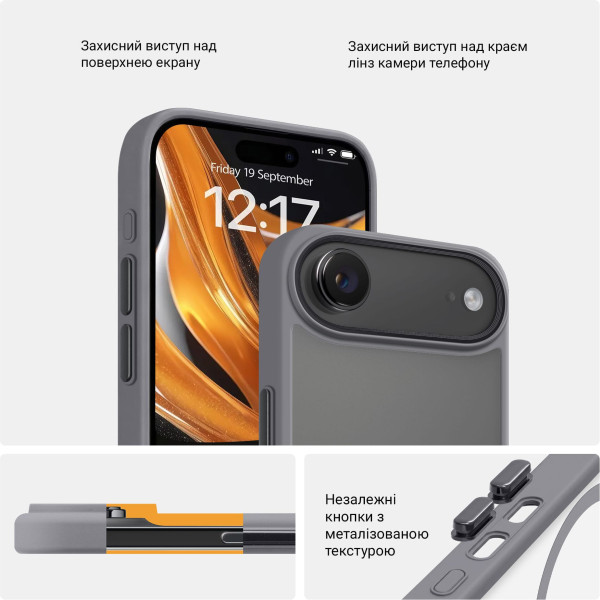 Фото - Чохол для смартфону Armorstandart Uniq MagCase for Apple iPhone 17 Air Titanium Grey (ARM86280)
