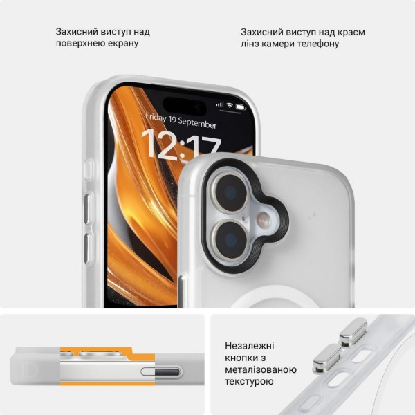 Фото - Чохол для смартфону Armorstandart Uniq MagCase for Apple iPhone 17 Matte Clear (ARM86264)