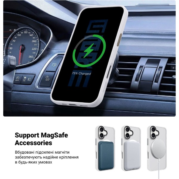 Фото - Чохол для смартфону Armorstandart Uniq MagCase for Apple iPhone 17 Matte Clear (ARM86264)