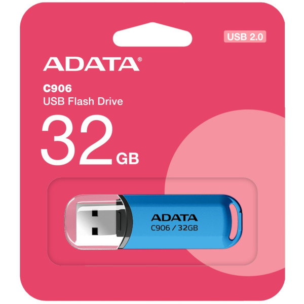 Фото - Флеш USB ADATA USB 2.0 C906 32Gb Water Blue (AC906-32G-RWB)