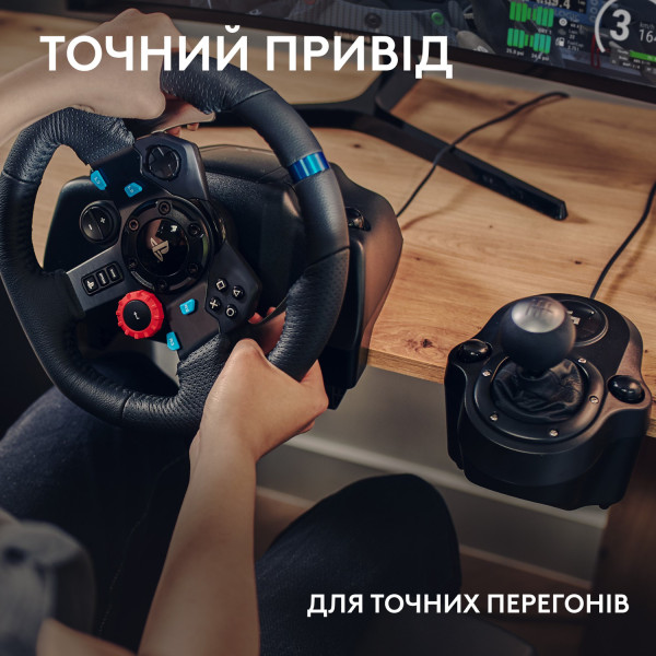 Фото - Кермо Logitech G29 Racing Wheel and Pedals for PS4-5 and PC + Shifter USB-PLUG-EMEA-914-EU (991-000557)