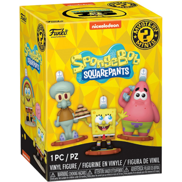 Фото - Ігрова фігурка-сюрприз FUNKO MYSTERY MINIS – ГУБКА БІБ (в асорт., в диспл.) (76102)