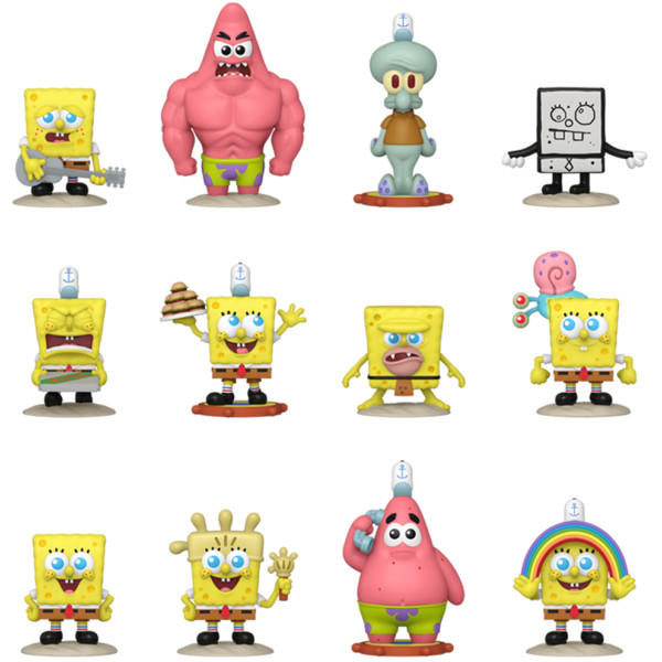 Фото - Ігрова фігурка-сюрприз FUNKO MYSTERY MINIS – ГУБКА БІБ (в асорт., в диспл.) (76102)