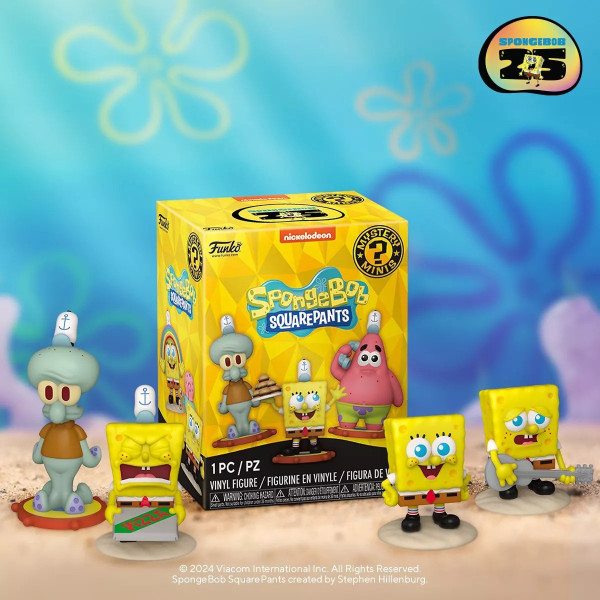 Фото - Ігрова фігурка-сюрприз FUNKO MYSTERY MINIS – ГУБКА БІБ (в асорт., в диспл.) (76102)