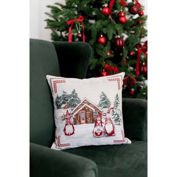 Фото - Подушка декоративна Прованс Snowfall Будиночок 45х45 см (023405)
