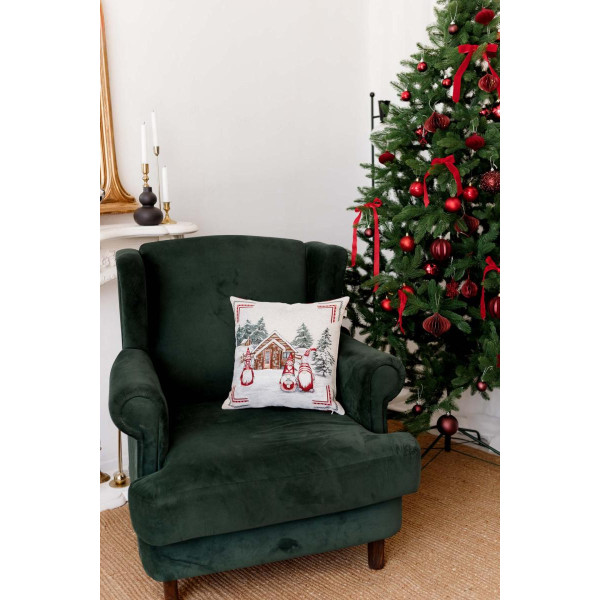 Фото - Подушка декоративна Прованс Snowfall Будиночок 45х45 см (023405)