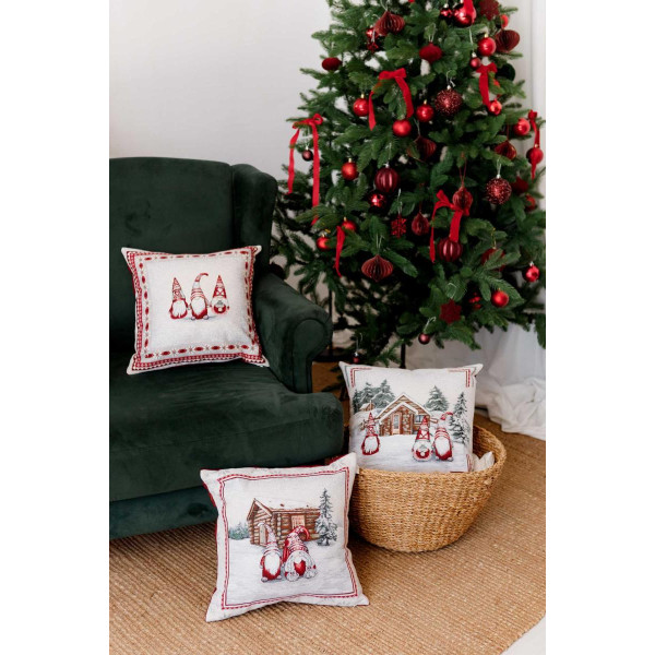 Фото - Подушка декоративна Прованс Snowfall Будиночок 45х45 см (023405)