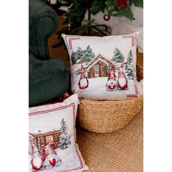 Фото - Подушка декоративна Прованс Snowfall Будиночок 45х45 см (023405)