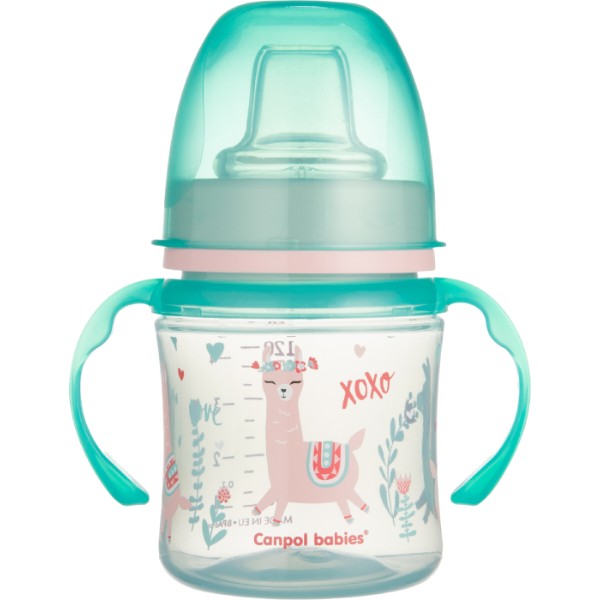 Фото - Поильник-непроливайка детский Canpol babies Обучающий EasyStart 120 мл - Sweet Fun зеленый (35/207_gre)