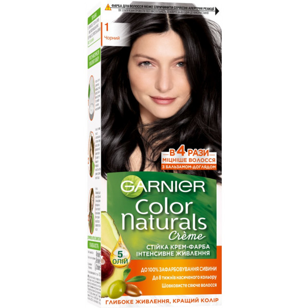 Фото - Краска для волос Garnier Color Naturals 1 Черный 110 мл (3600540676719)