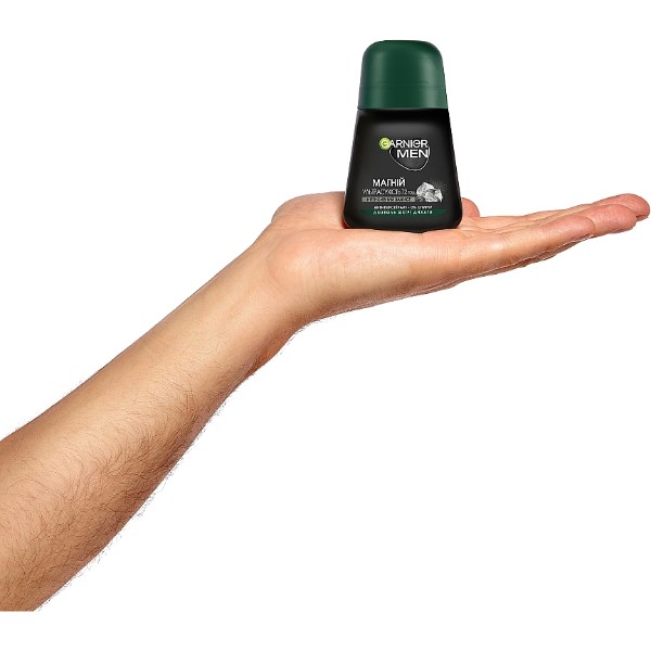 Фото - Дезодорант кульковий Garnier Men Магній Ультрасухість 50 мл (3600542310031)