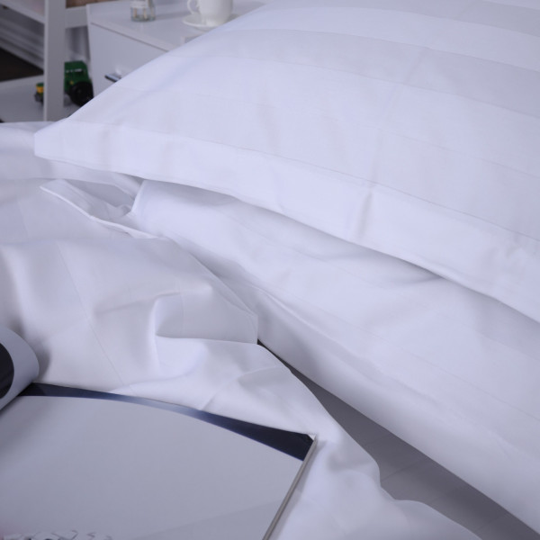 Фото - Комплект постільної білизни MirSon Сатин-страйп Royal Pearl 143х210 (2200000007254)