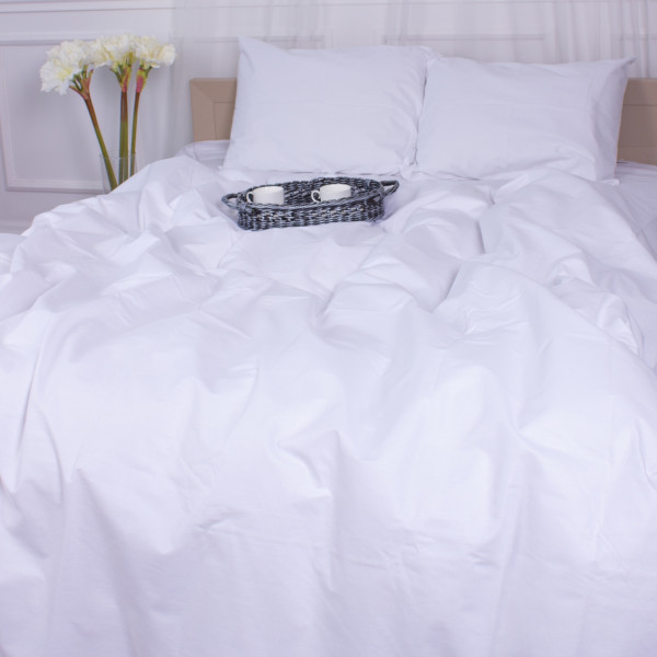 Фото - Комплект постільної білизни MirSon King Size Бязь 11-2107 White 220х240 (2200001171664)
