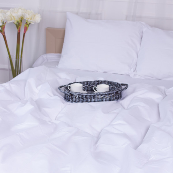 Фото - Комплект постільної білизни MirSon King Size Бязь 11-2107 White 220х240 (2200001171664)