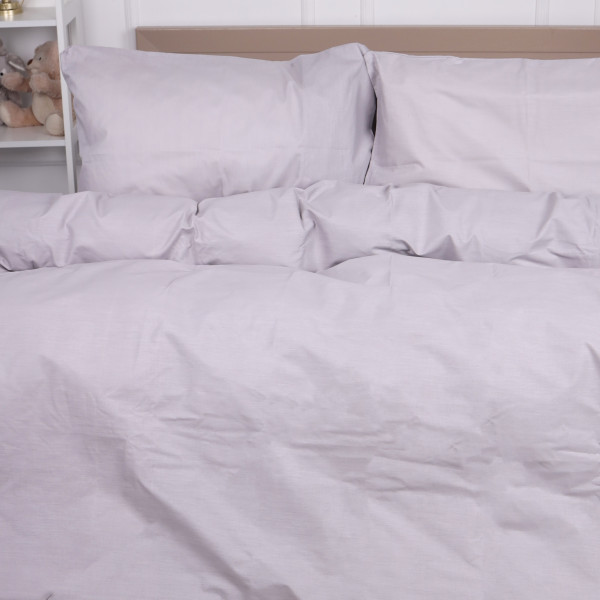 Фото - Комплект постільної білизни MirSon Ranforce Elite 16-5703 Light Gray 143х210 (2200004667348)