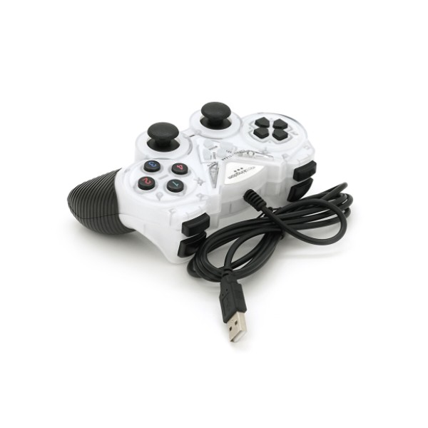 Фото - Геймпад Brazzers BR-8600 USB 2.0, Double Shock, White
