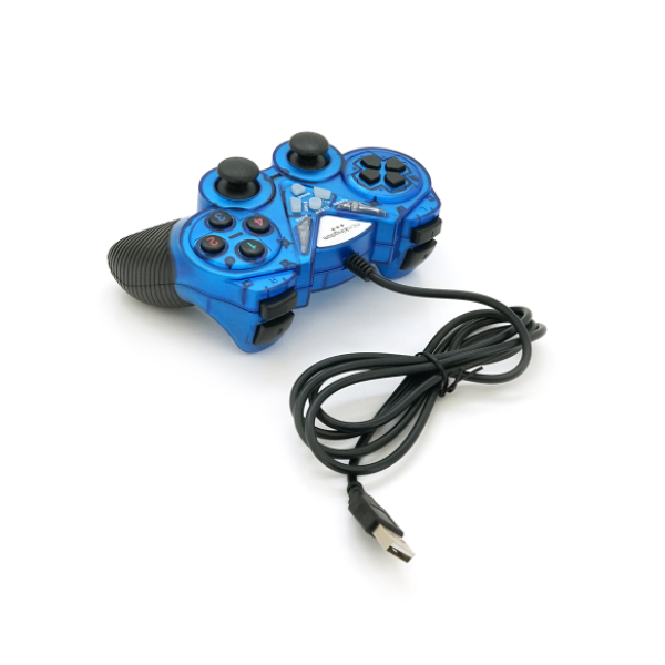 Фото - Геймпад Brazzers BR-8600 USB 2.0, Double Shock, Blue